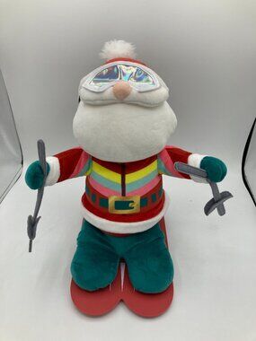 LARGE SANTA CLAUS ON SKIS  FROM DAN DEE HE YODELS AND ROLLS
